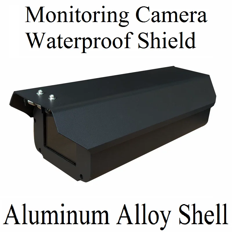 Black Waterproof Enclosure Box, Monitoring Camera waterproof shield, Aluminum Alloy shell 10/12/15-inch shield, Protective case