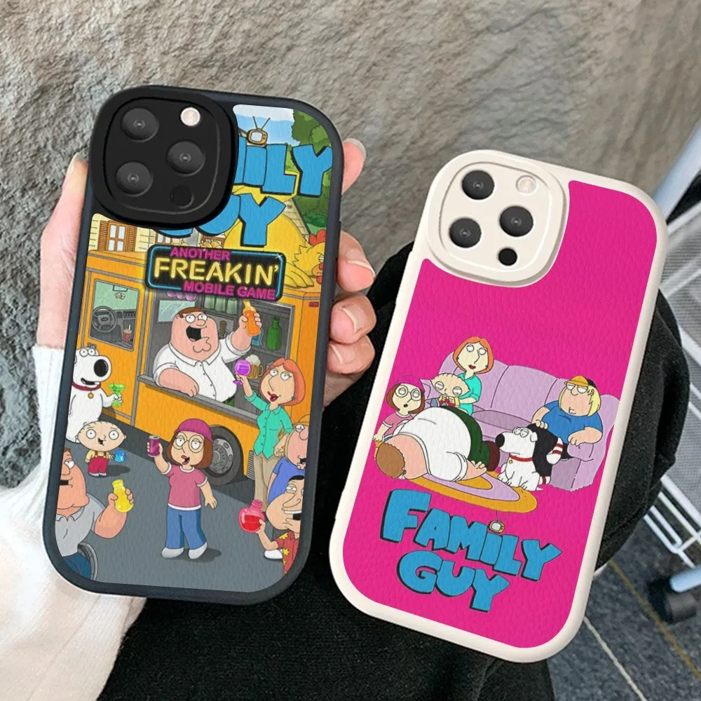 Family G-Guy P-Peter Griffin Phone Case Hard Leather For iPhone 14 13 12 Mini 11 14 Pro Max Xs X Xr 7 8 Plus Fundas