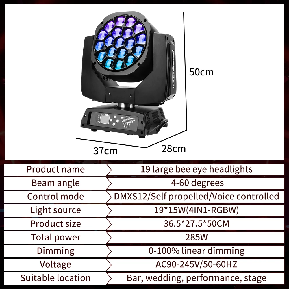 Рисунок 4 - 19x15W Bee Eye Beam Light Светодиодный