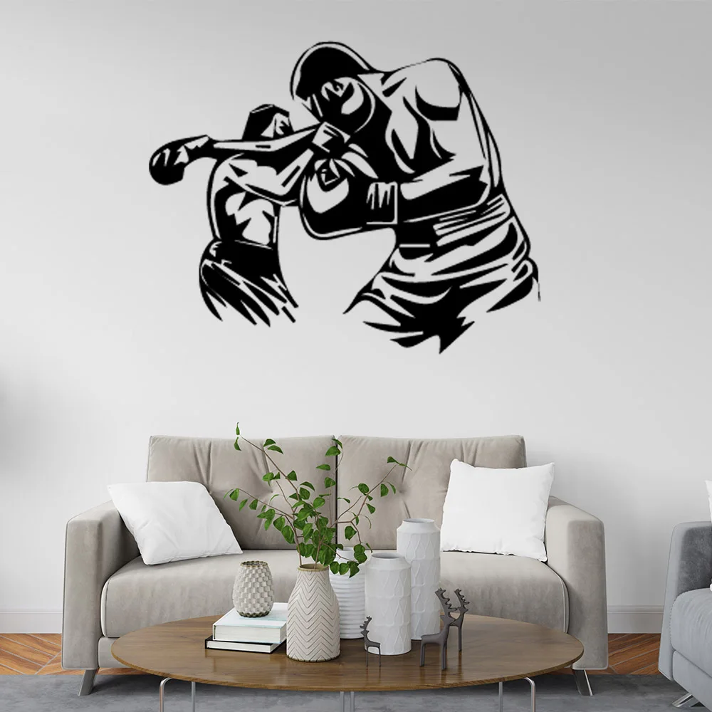 Boxing Wall Sticker Self Adhesive Vinyl Waterproof Wall Art Decal For Kids Room Living Room Home Decor Vinyl Art Decal