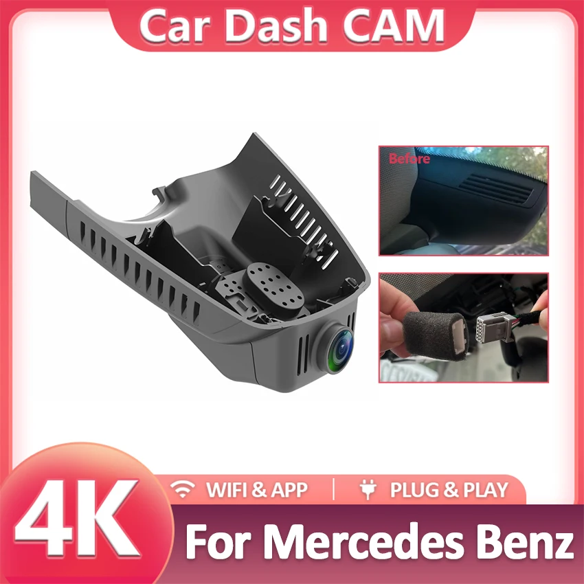 

Plug and Play Car DVR Video Recorder Dash Cam For Mercedes-Benz GLK200 GLK250 GLK260 GLK350 GLK220 X204 2010-2014 Front DashCam