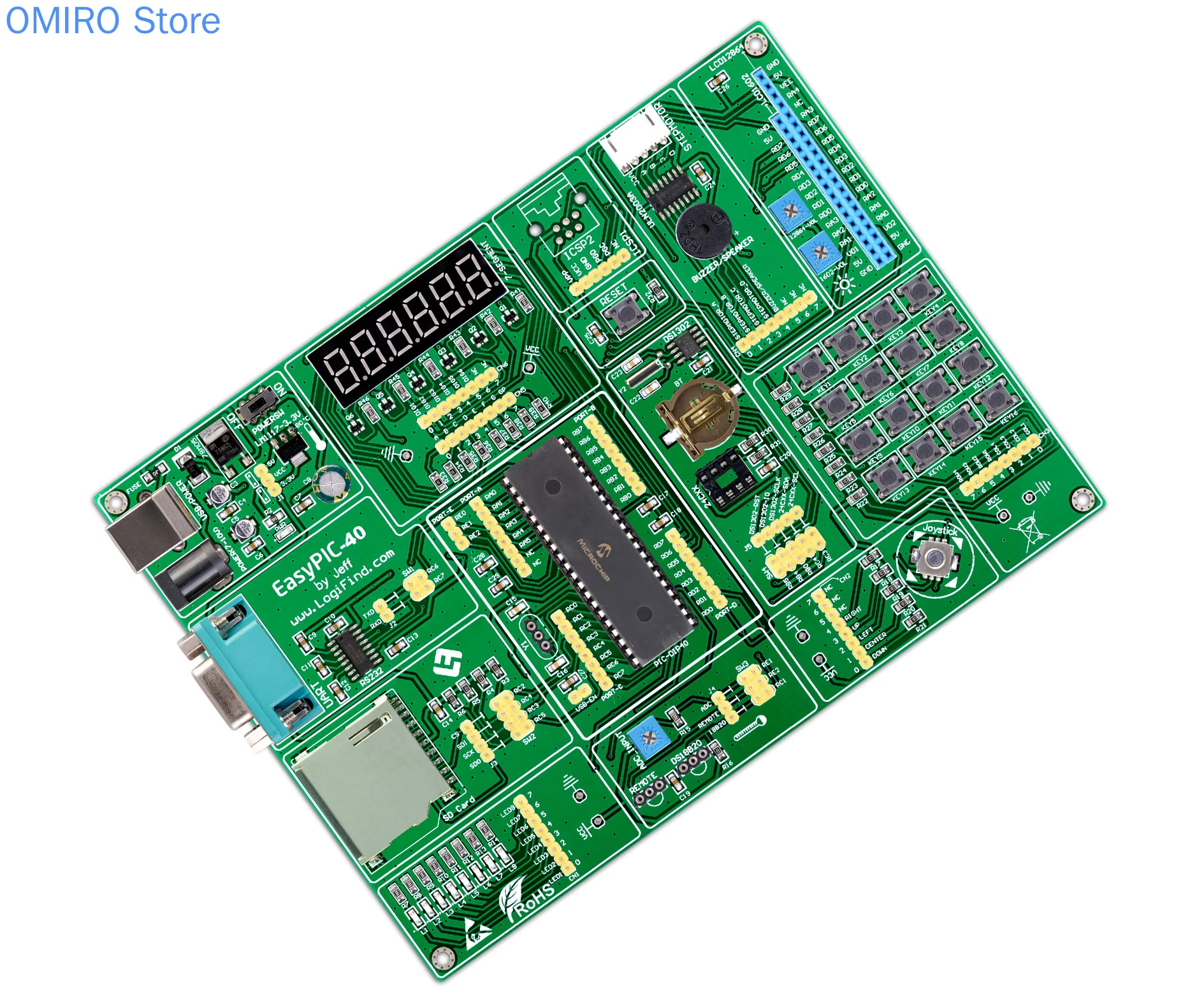 PIC MCU Learning and Development Board Easypic-40 with PIC16F887 Chip