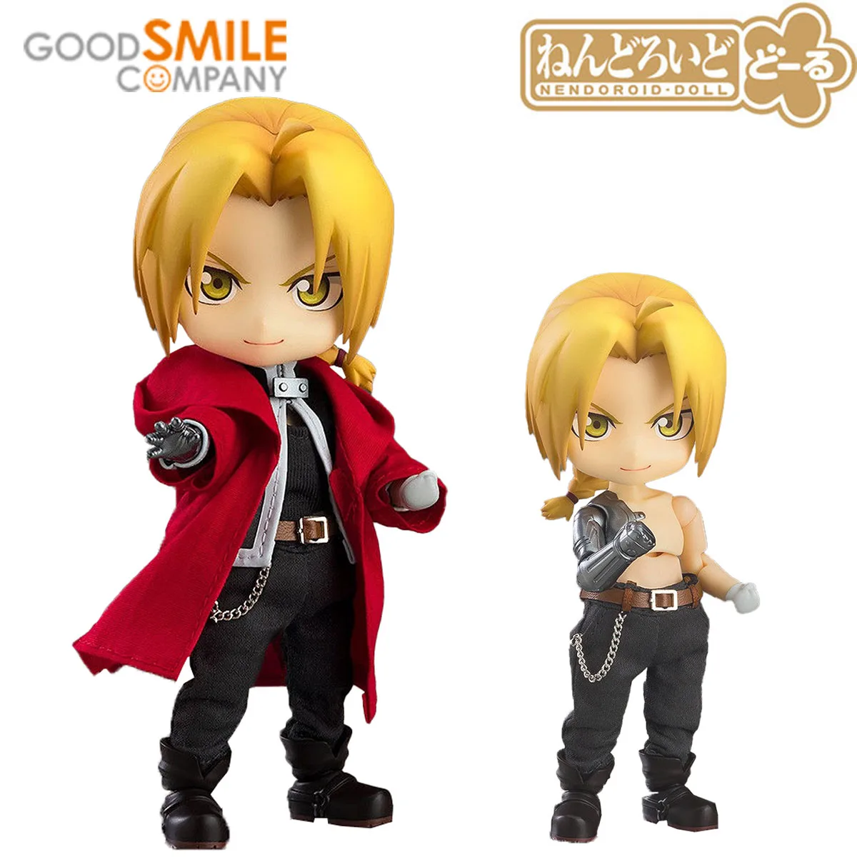 100% Original in Stock GOOD SMILE COMPANY Nendoroid Doll Hagane no Renkinjutsushi Fullmetal Alchemist Edward Elric Model toys