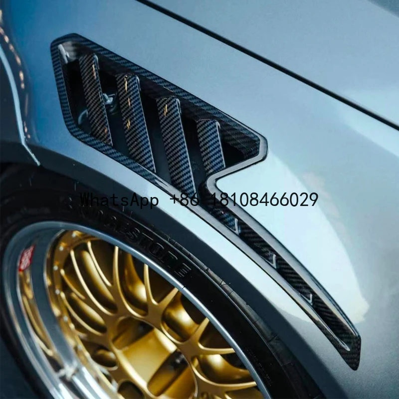 

E92 для BMW M3 E92 E93 Модифицированный GT4 RS Листовая доска из настоящего углеродного волокна Выпуск воздухозаборника Листовая доска Декоративные детали необходимо разрезать