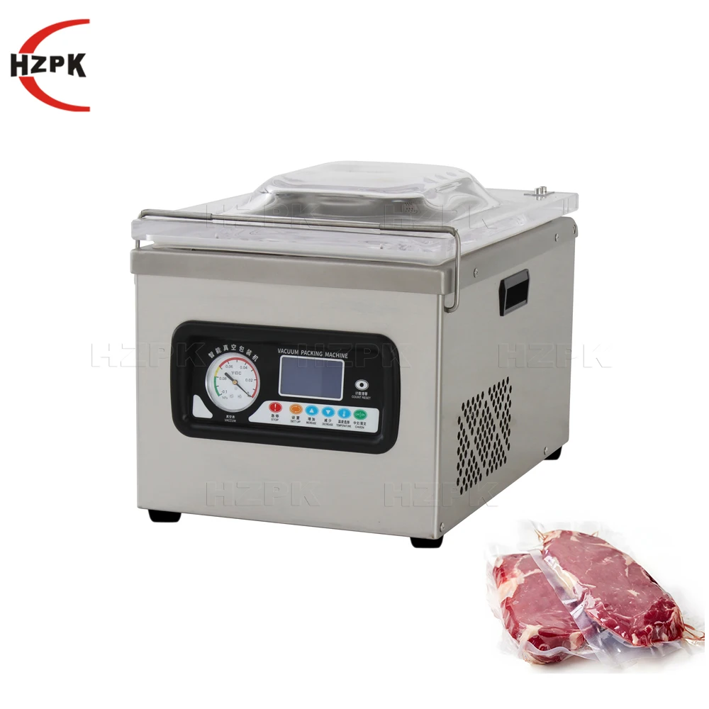 

HZPK Dz 260B Small Desktop Rice Vacuum Packing Machines Food Single Chamber Vacuum Machine