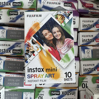 Fujifilm Instax Mini Film Instax Mini 11 Spray Art Design Film For Fuji Mini 12 11 8 9 7s 25 26 70 90 Instant Camera SP-1 SP-2