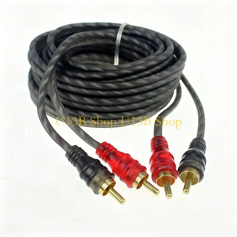 U13B Professional Stereo Amplifier Sound Cable 2 Male To 2 Male Amplifier Cable