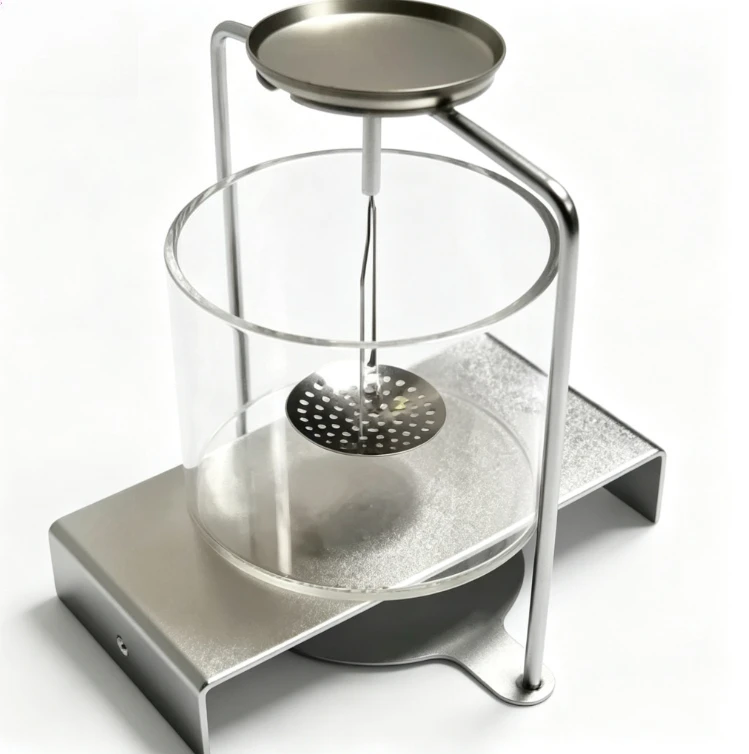 Electronic Balance Jewelry Static Hydrostatic Weighing Device, Including U-shaped Bridge, Bracket, Gemstone Basket, and Water Cu