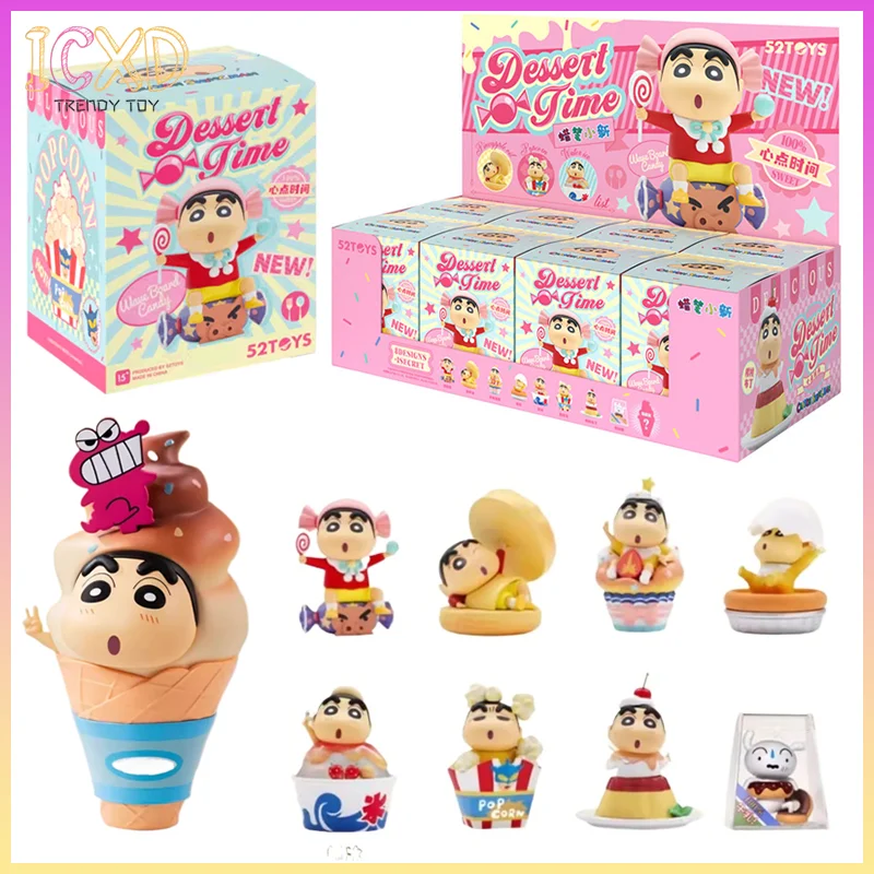 

52toys Blind Box Crayon Shin-Chan Dessert Time, Action Figure, Popular Collectible Art Toy Hot Toys Cute Figure Creative Gift