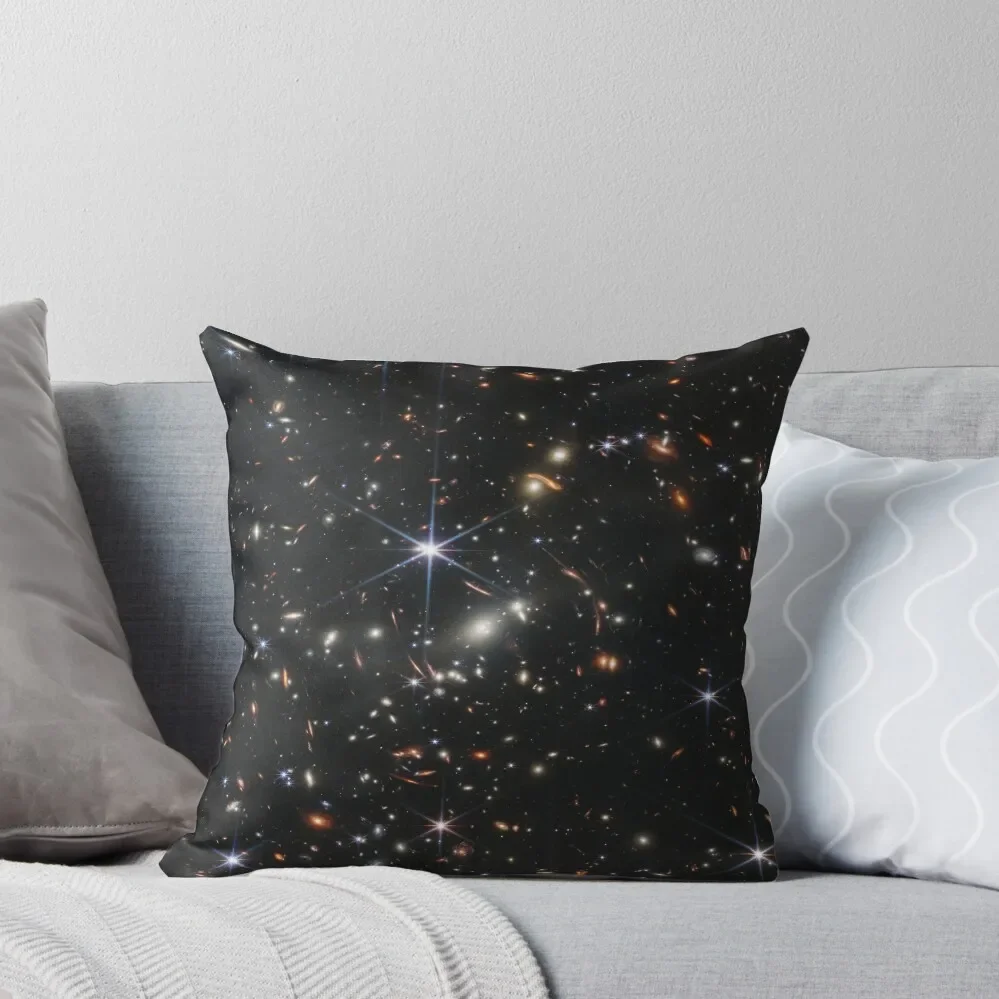 

James Webb Space Telescope Deep Field Throw Pillow Ornamental Pillow Cushions Cover pillow