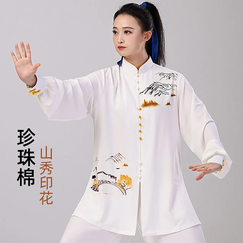 Women's Unisex Tai Chi Suit Printed New Arrival Premium Martial Arts Competition Performance Wear Baduanjin Training for Adults