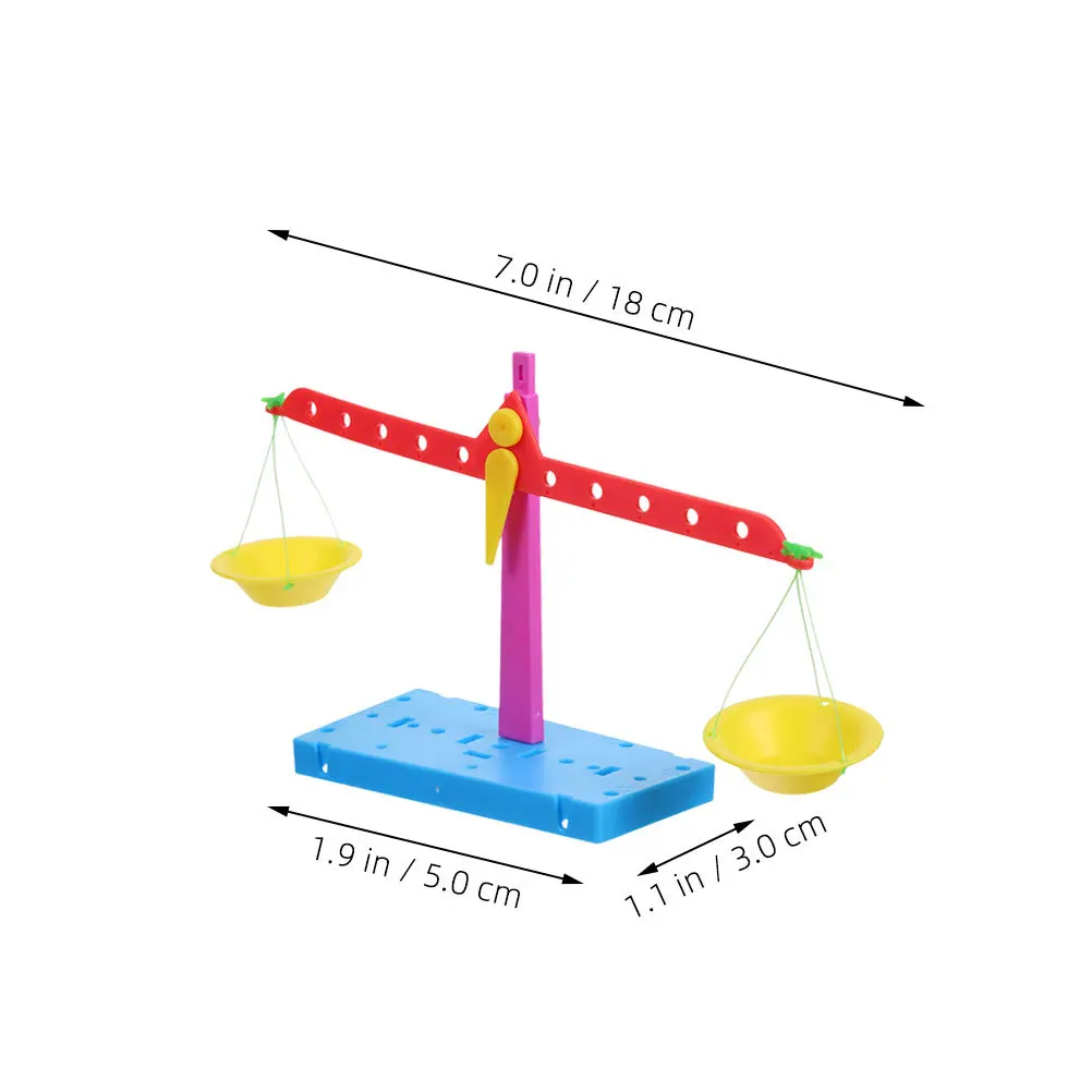 2 szt. Waga dźwigniowa do samodzielnego montażu, zestaw edukacyjny STEM, eksperyment naukowy, praktyczne narzędzie do nauki matematyki dla dzieci, do domu i szkoły