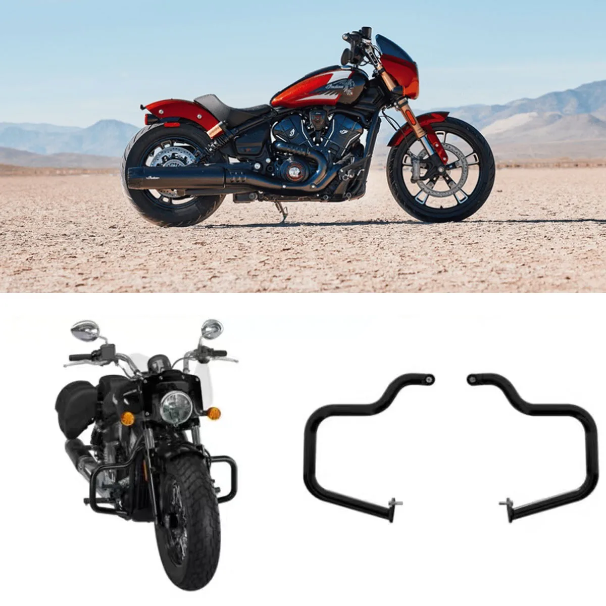 

Аксессуары для Indian Scout Classic 101, 2025, Индийский Scout Bobber, бампер, защита двигателя для мотоцикла, шоссе, защита двигателя