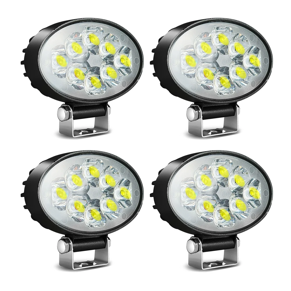 Car LED Work Light Off Road Combo Beam 3030 SMD Super Bright Flood Spot 6500K DC 12-24 Volts Spotlights Truck 4x4 4WD