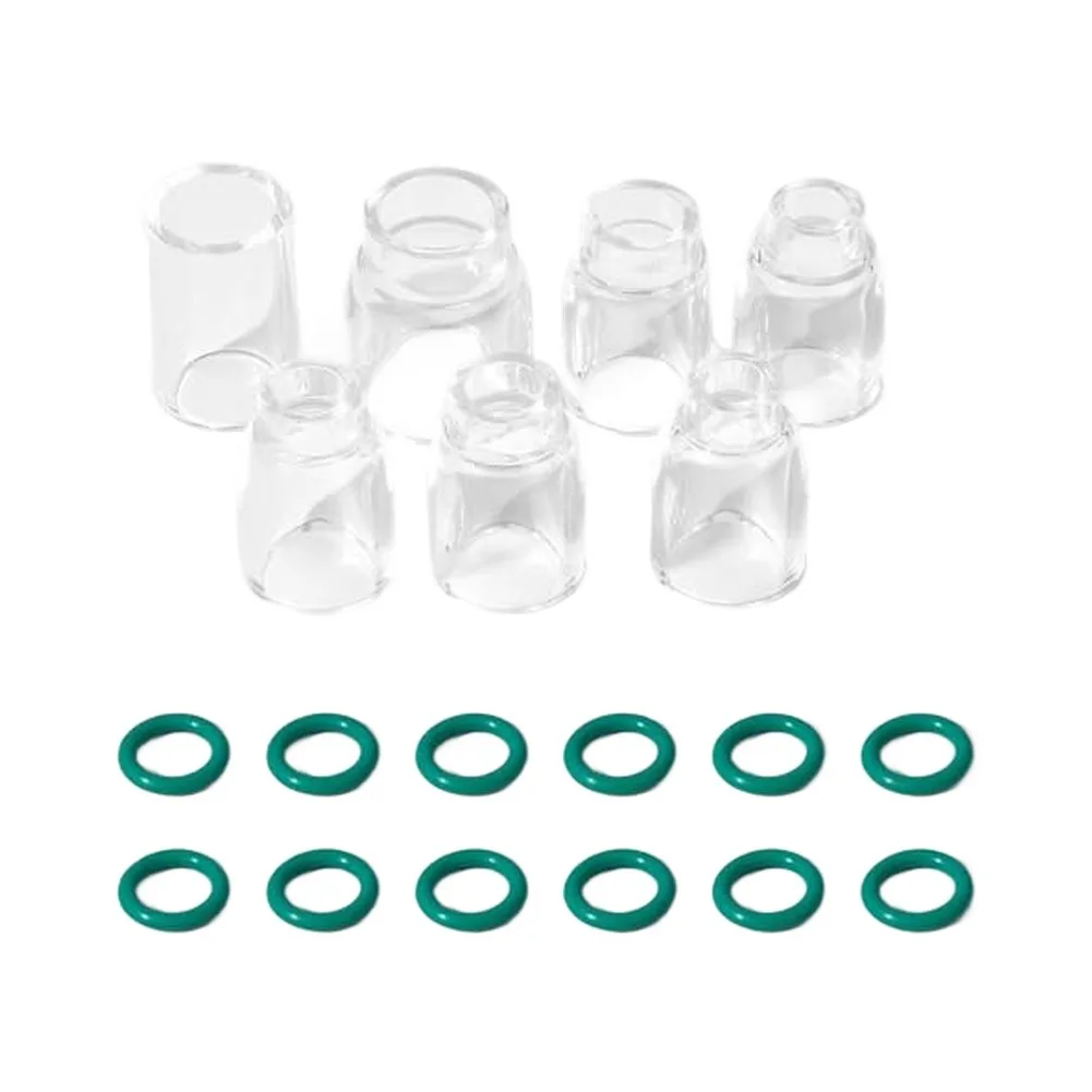 36 Pcs TIG Welding Torch Accessories Kit With Copper Gas Lens And Glass Cups For WP-17 WP-18 WP-26 Torches Industrial Tools