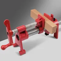Woodworking Pipe Clamp 3/4 Inch Heavy Duty  26.5mm Quick Release Wood Gluing Pipe Clamp Wide Base Iron Wood Metal Clamp Set