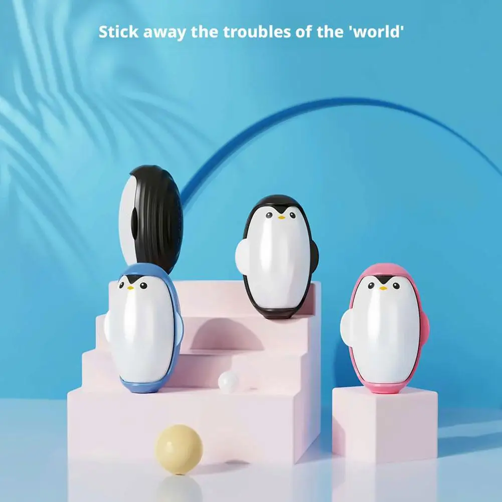 Little Penguin Hair Sticker Pet Hair Remover Mini Lint Roller Travel Size Washable Reusable Mini Roller Brush Ball For Clea U6q1