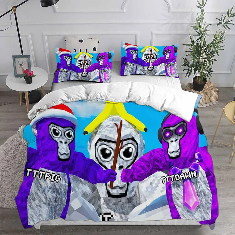 Gorilla Tag Bedding Sets Comforter Quilt Bed Cover Duvet Cover Pillow Case 2-3 Pieces Sets Kids Adult Size