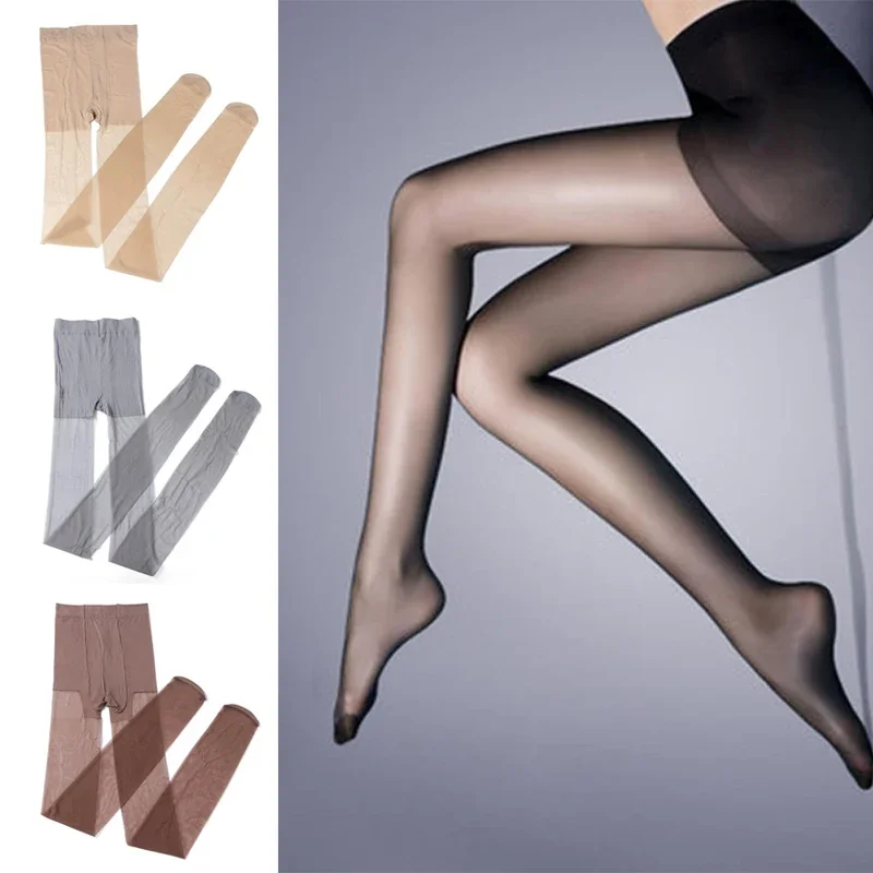 

High Elastic Summer Tights Black Nude Gray Stockings Summer Sexy Women Foot Step Sheer Ultra-Thin Pantyhose Skinny Legs Tights
