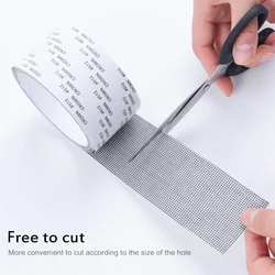 Window Net Anti-mosquito Mesh Sticky Wires Patch Repair Tape Nova Tela Porta Da Janela Mosquito Netting Patch Repair Buraco Quebrado