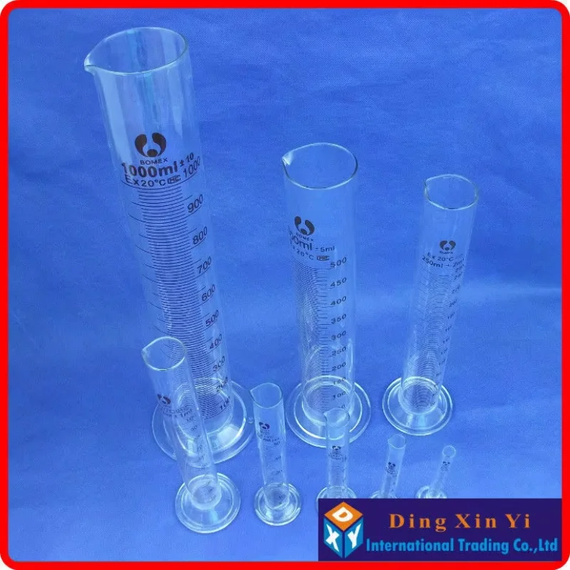 250ml Glass Graduated Cylinder, Measuring Cylinder Measuring Graduates Glass Graduate
