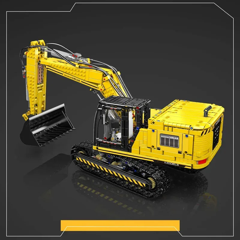 Nowy RC Mechaniczny Koparka Techniczna DIY Mould King 13112S Model Koparki Klocki Konstrukcyjne Zestaw Zabawek dla Dorosłych i Dzieci na Prezent