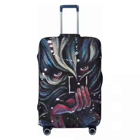Funny Disco Elysium Gaming Luggage Cover Protector Dust Proof Travel Suitcase Covers