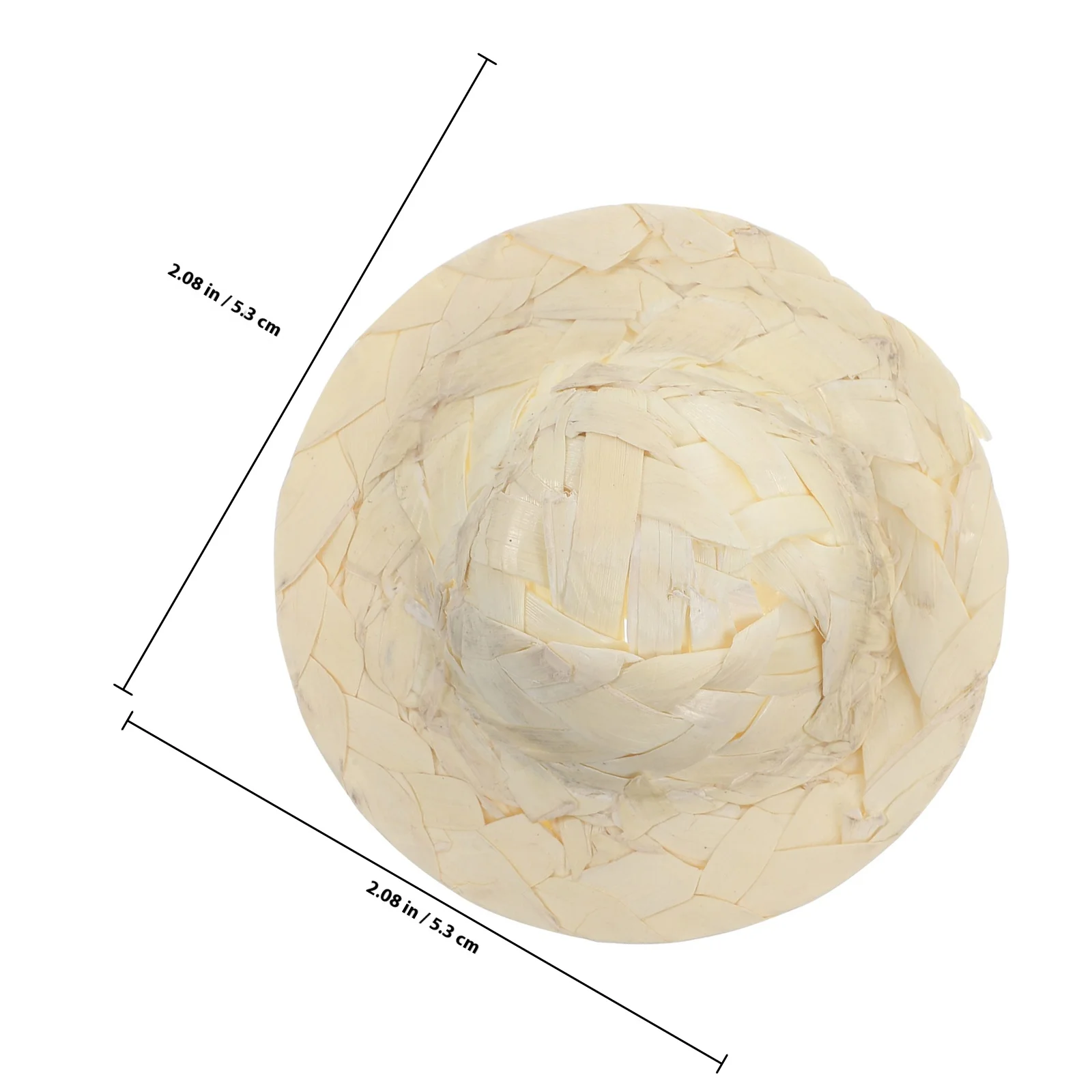 10Pcs Mini Straw Hats Mini Hat Set for Craft Decor Home Classroom Party Supplies Small Woven Hats Woven Hat Ornament