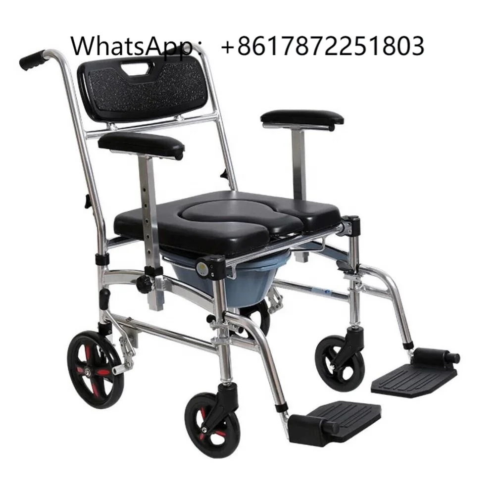 

Folding Commode Shower Chair with Bedpan/Home Care or Health Care Toilet Commode Chair