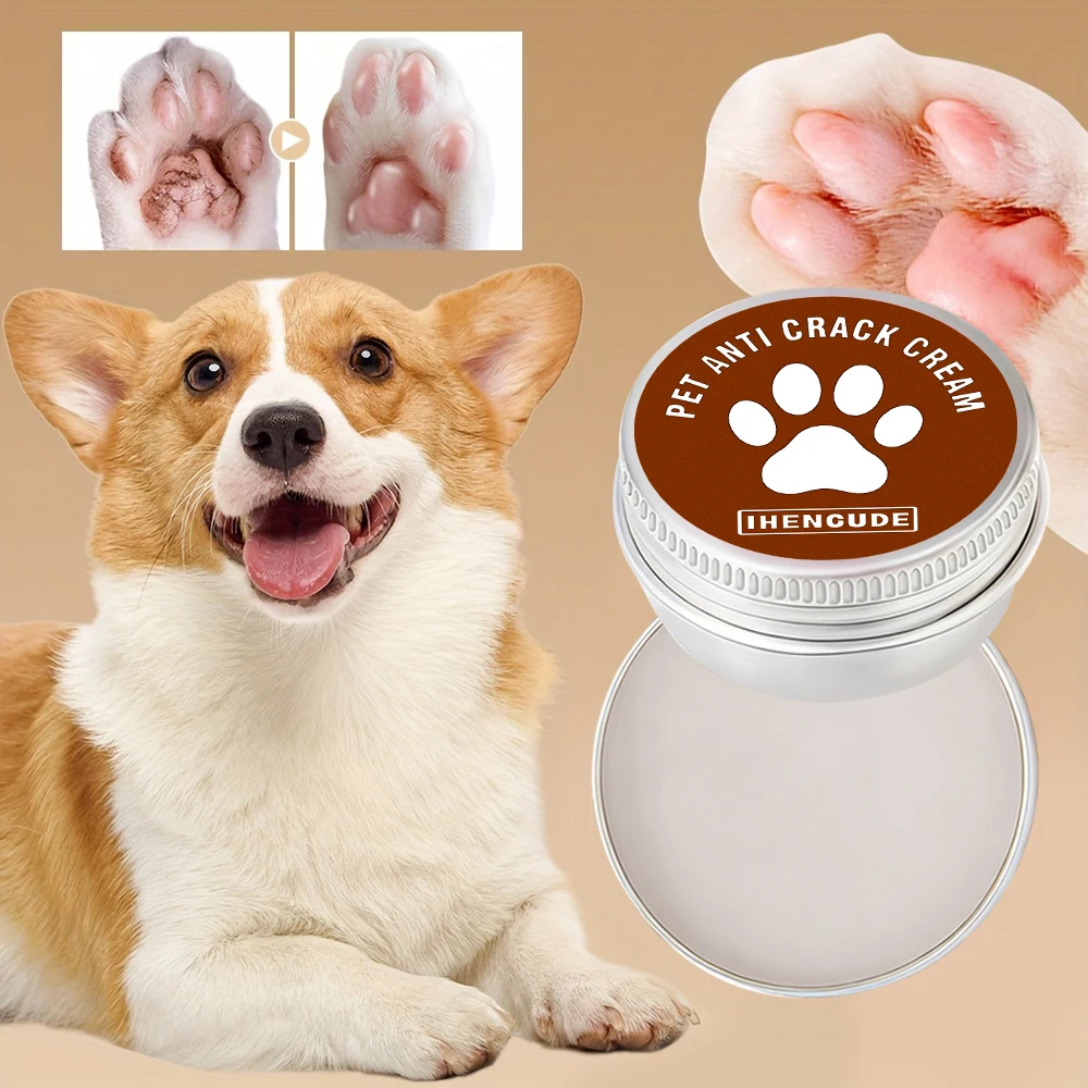 Pet paw ointment, gentle moisturizing ointment for dog paws and nose, easily absorbed, prevents hot surfaces, usable all year ro