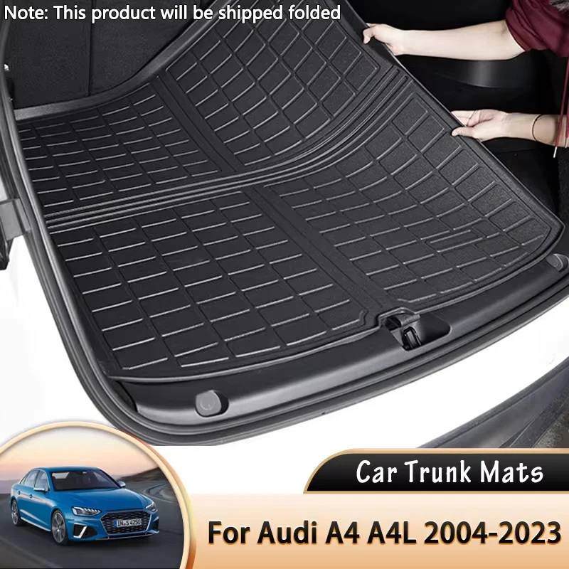 for Audi A4 B7 SEAT Exeo B9 2016~2023 2022 Car Rear Trunk Mat Waterproof Protective Pads Cargo Liner Tray Floor Mats Accessories