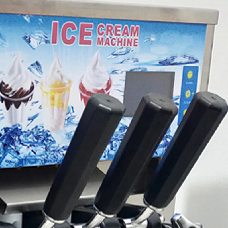 Summer Hot selling Three-color Soft Ice Cream Machine Desktop Commercial Ice Cream Making Machine Vending Machine