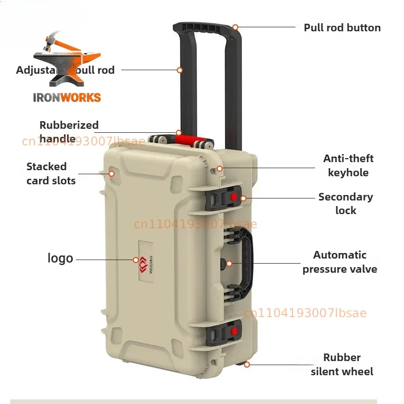 MultiFunctional Storage Hardware Toolbox Waterproof Photography Equipment Safety Protection Tool Suitcase Tools Packaging
