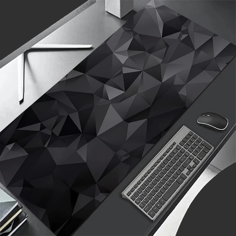 Black And White Gamer Mouse Pad Gaming Mousepad Speed Desk Mat Laptop Gaming Mats XL Office Computer Accessories Long Table Pads