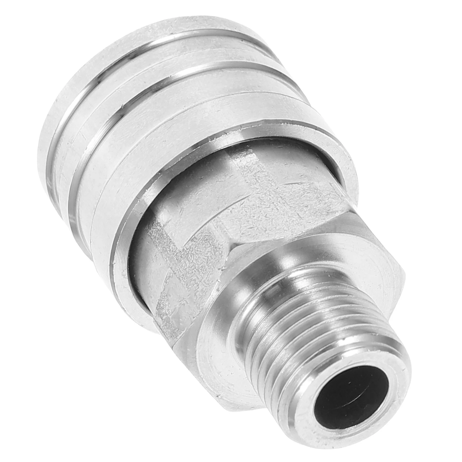 

High Pressure Water Gun Nozzle Head Stainless Steel 1 4 Thread Quick Connect Leakproof Durable Power Washer Fitting Hose Coupler