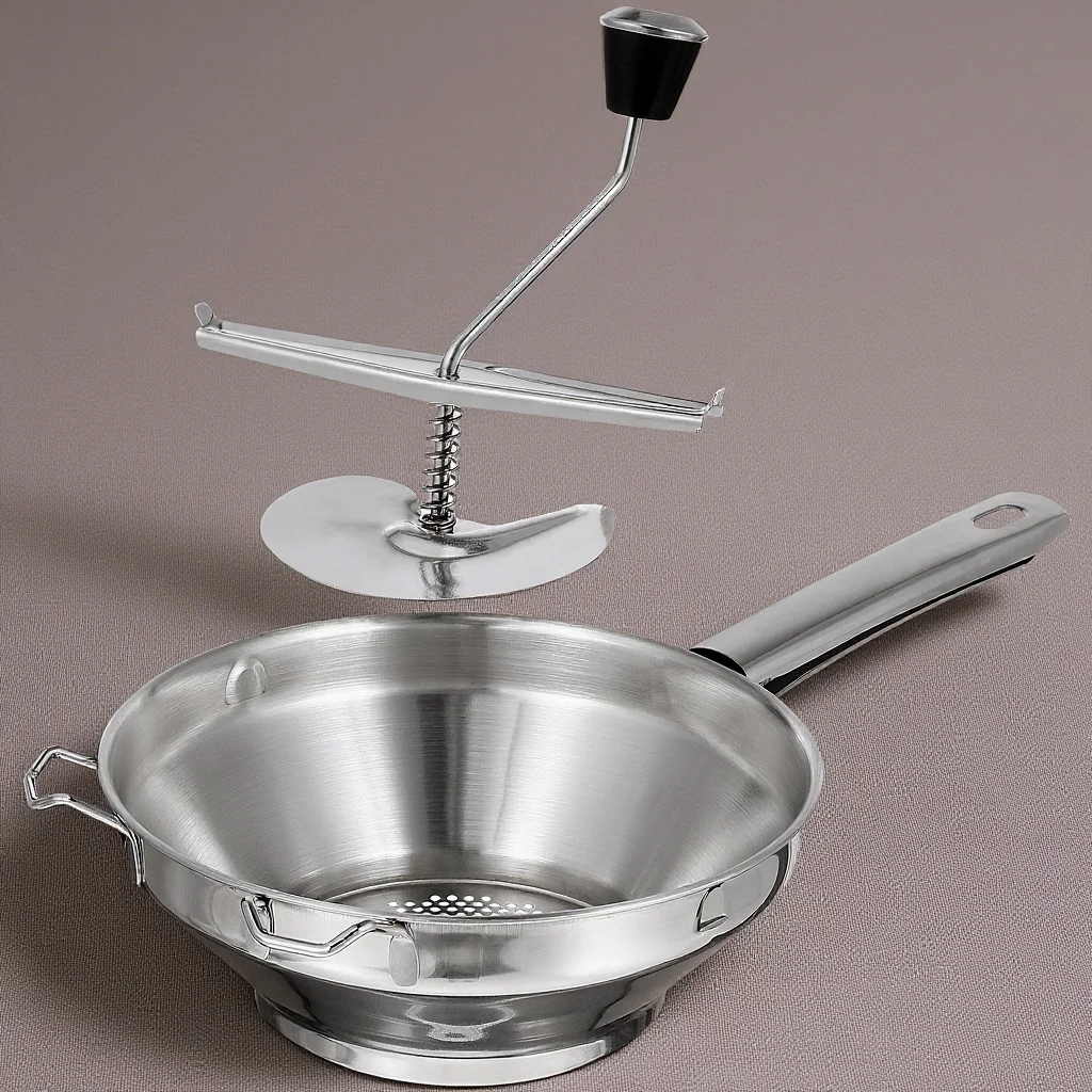 

1Pcs Stainless Steel Potato Ricer Manual Presser Easy Operate for Home Kitchen Mashed Potato Food Pressing Masher