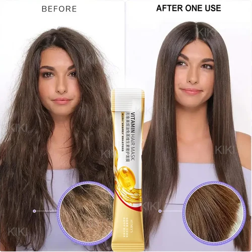 Imagen 2 del producto Mascarilla mágica para el cabello con queratina, 5 segundos de reparación de daños, cabello rizado, suave, brillante, hidratación profunda, nutritivo, cuidado de la belleza del cabello