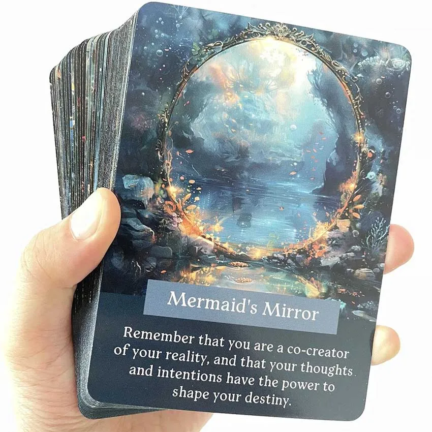 46pcs 12x8.6 cm Ocean of Wisdom Oracle Cards Games No Manual