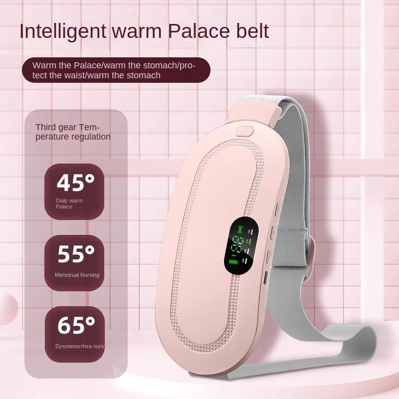 Portable Electric Period Pain Relief Device Massager Warm Palace Belt Treasure Heating Pad for Menstrual Cramps Women