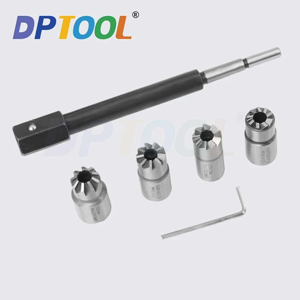 5PCS Diesel Injector Seat Cutter Remover Tool Kit for Delphi Bosch BMW Merc CRD PSA Ford Fiat Peugeot