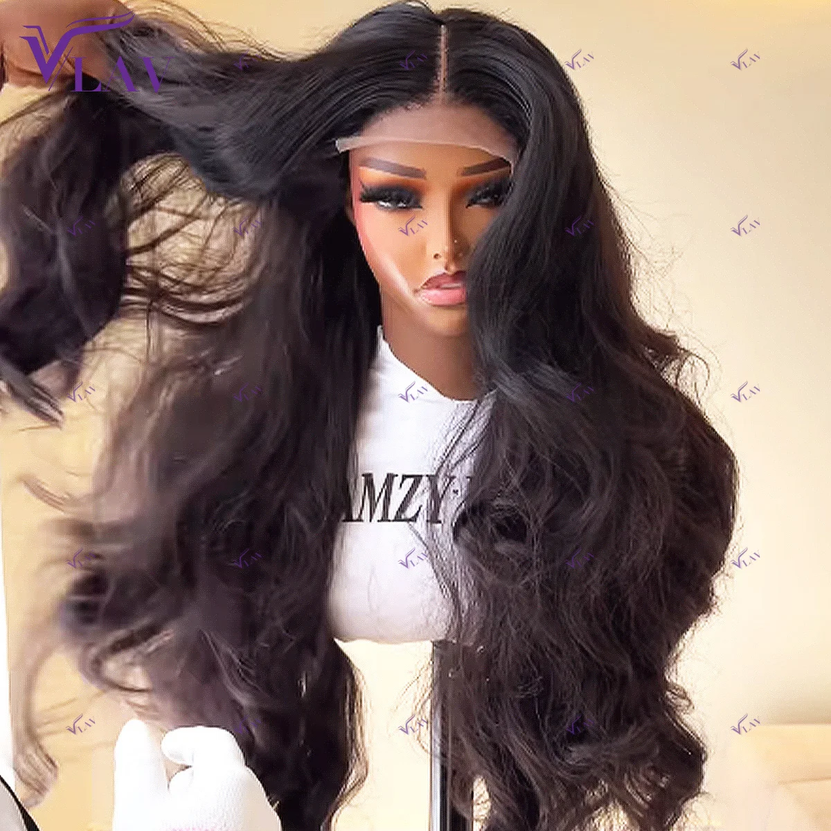 

Wear And Go Body Wave 13×6 HD Кружевной фронтальный парик 13×4/360 HD Прозрачный кружевной предварительно сорванный для женщин Бесклеевые парики Человеческие волосы VLAV