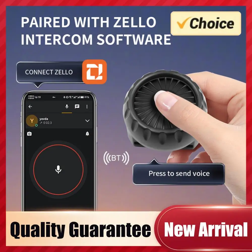 

Беспроводной PTT-переключатель BT для ZELLO, беспроводной микрофон-динамик, беспроводное PTT-устройство для телефонов Android и iOS, для голосовых вызовов в автомобиле и на мотоцикле