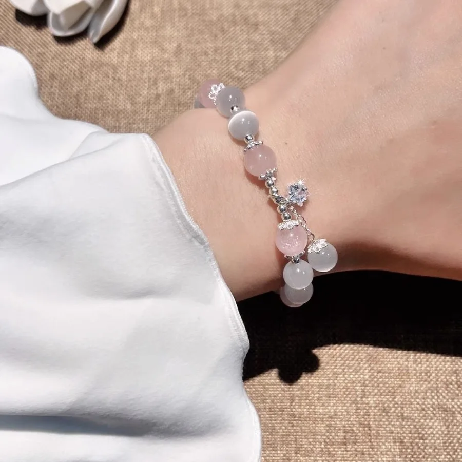 المتخصصة تصميم ستار سلسلة شرابة سوار للنساء الخيال الأزرق كريستال الخرز مطاطا حبل سوار أفضل صديق مجوهرات هدايا