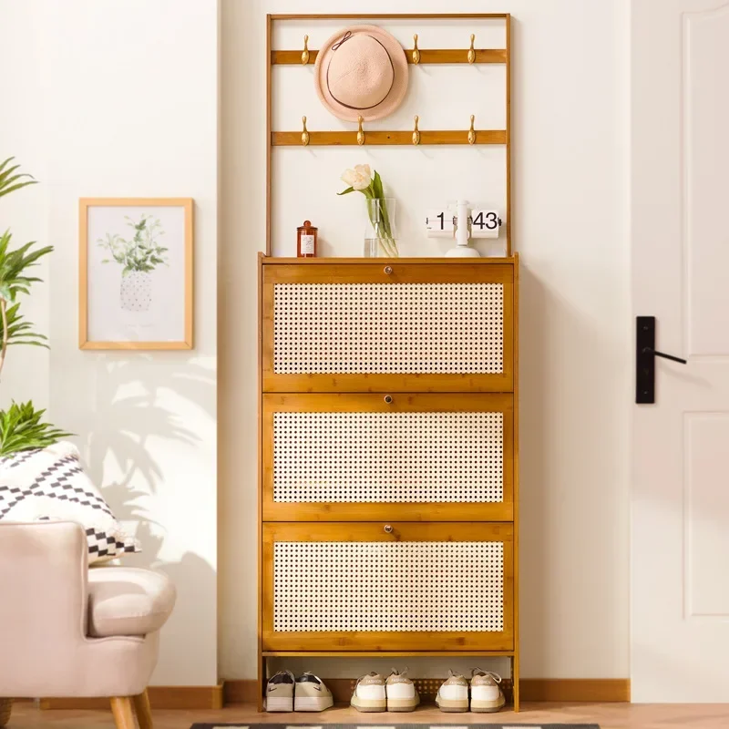 

Ultra-thin Shoe Cabinet, Multi-layer Entrance To The Home Against The Wall, Extremely Narrow Tipping Bucket Shoe Rack