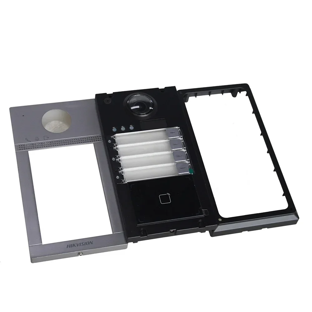 Mutil language Wifi 4 Button Metal Villa Door Station POE Internal Mifare Card Reader 2MP Video Intercom Wifi DS-KV8413-WME1