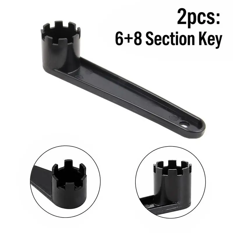 Waterproof PVC Inflatable Boat Air Valve Wrench 2Pcs 6/8 Section for Kayak Raft Outdoor Boating Repair Tools