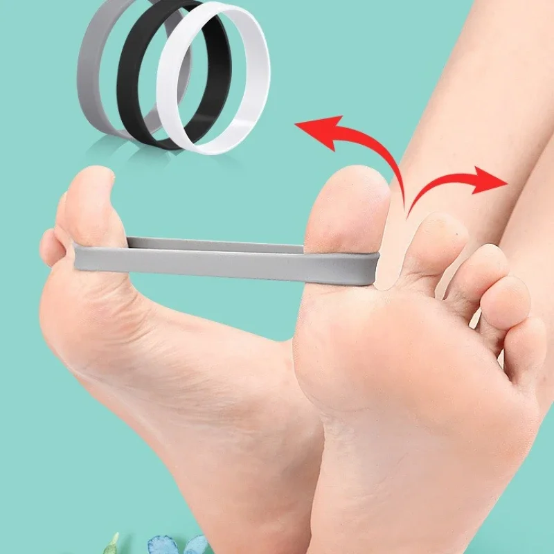 Cinta elástica de silicona para Hallux Valgus del pie, ejercitador de entrenamiento correctivo, cinturón, separador de dedos, banda elástica para pulgar, herramientas para el cuidado de los pies