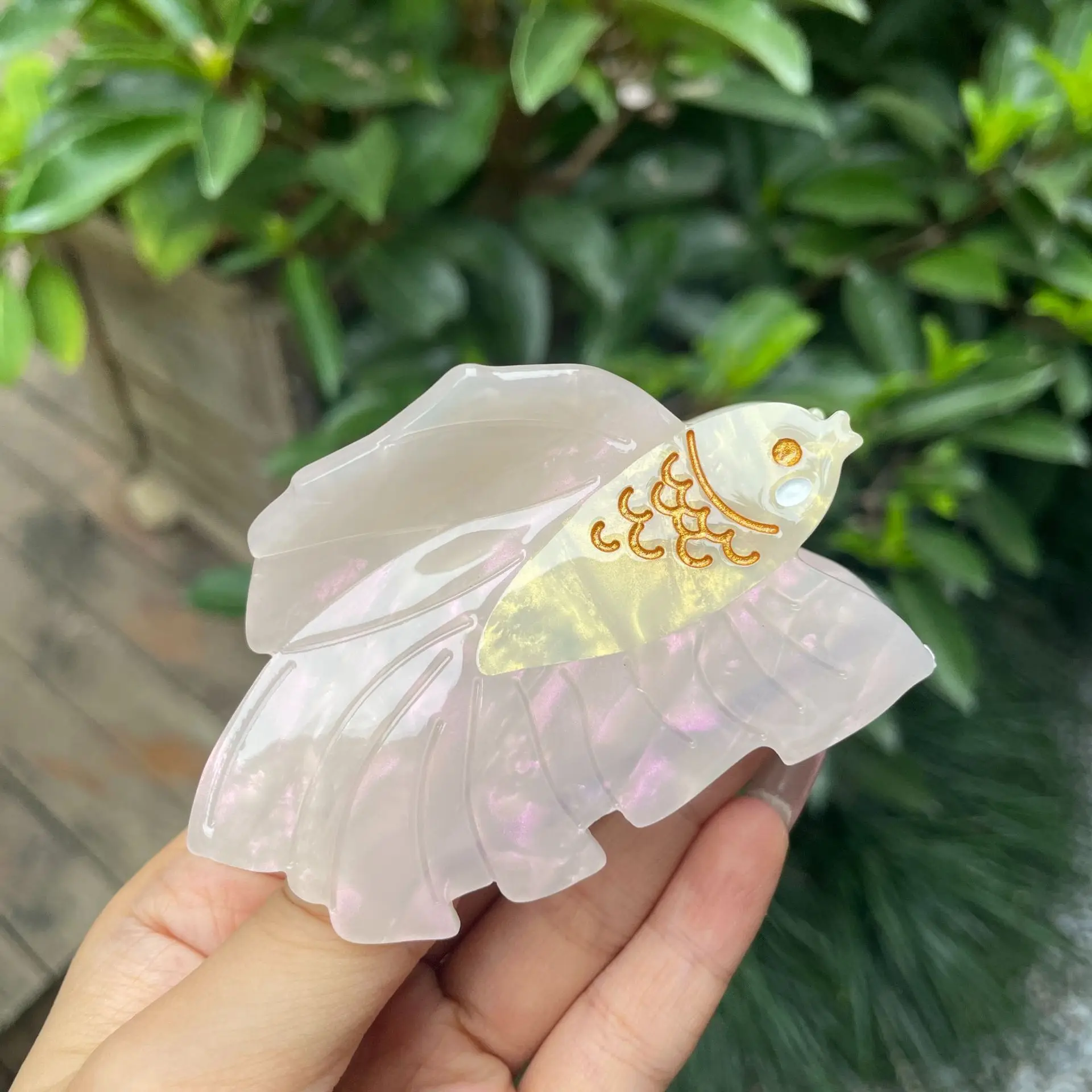 New Fashion Creative Beautiful Fish Swan Hair Claw  Acetic Acid Shark Clip For Women Girls Hair Accessory