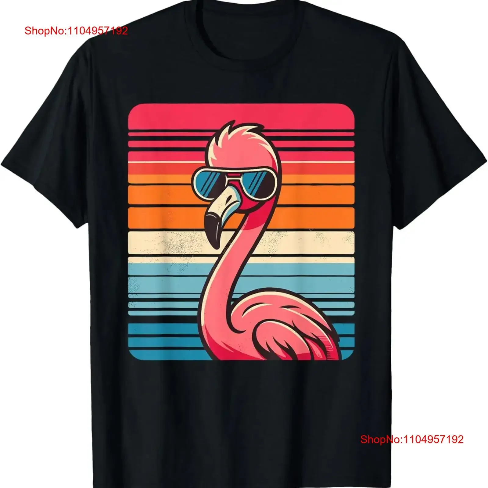 

Cool Retro Flamingo in Sunglasses 70s 80s 90s Funny T Shirt vintage Washed Unisex fashion Stylish Top For Everyday Wear