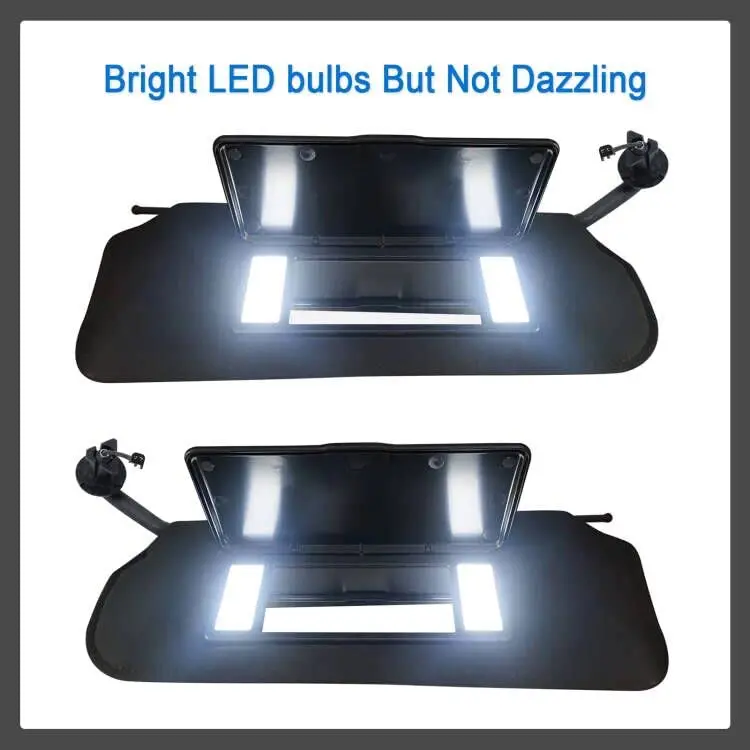 

Upgraded LED Sun Visor For Chevrolet C5 Corvette 1997–2004 – Driver And Passenger Side, Non-Glare Bright Lighting